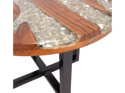 Mesa de centro resina de teca 60 cm