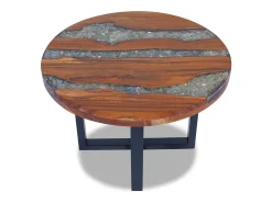 Mesa de centro resina de teca 60 cm