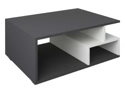 Mesa de centro Sula's 4 estantes blanco, antracita.