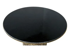 Mesa de centro tapa de mármol base de metal elegancia refinada