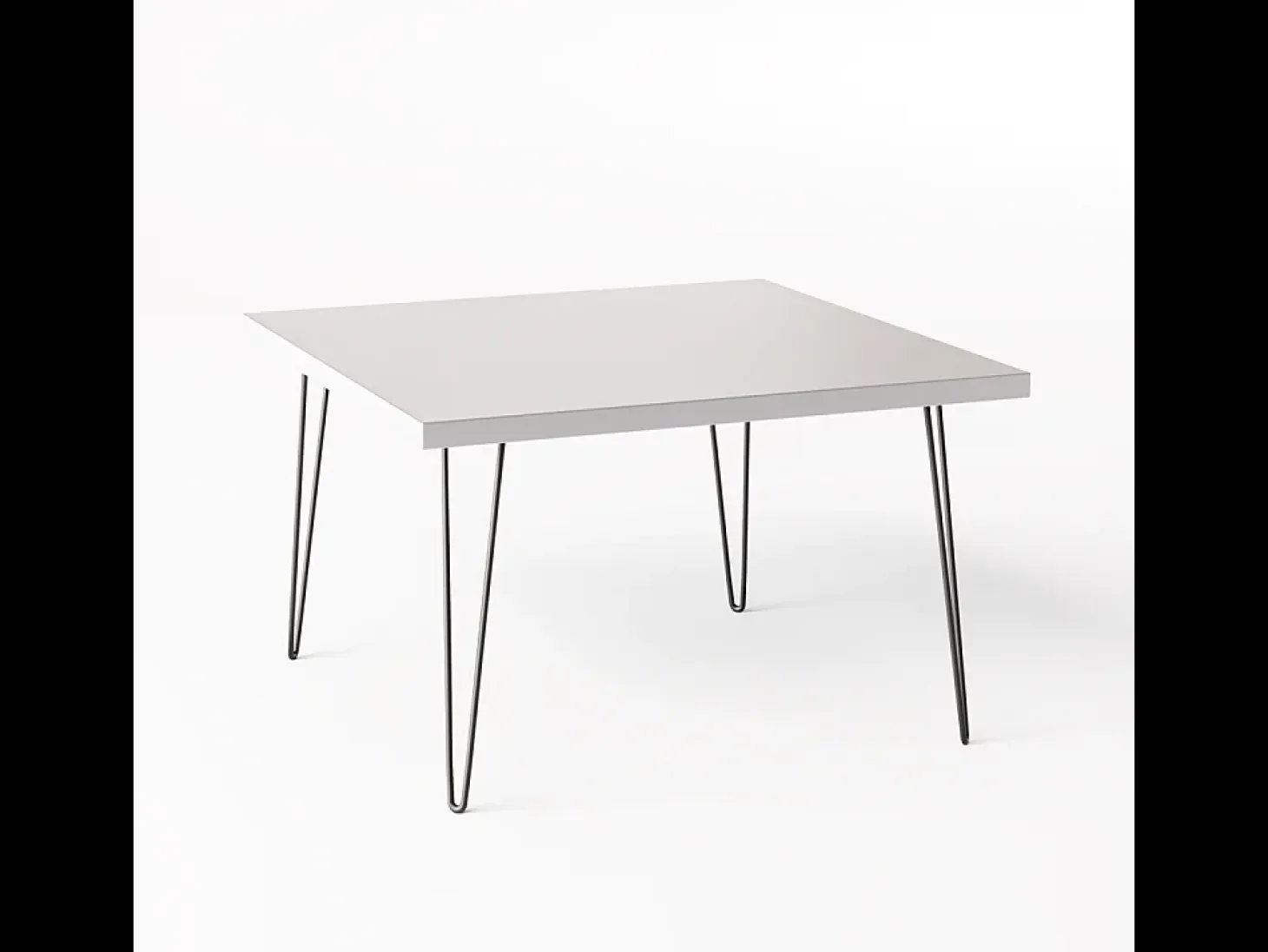 Mesa de centro VIDA 68 x 68 cm para salón, habitación Gris