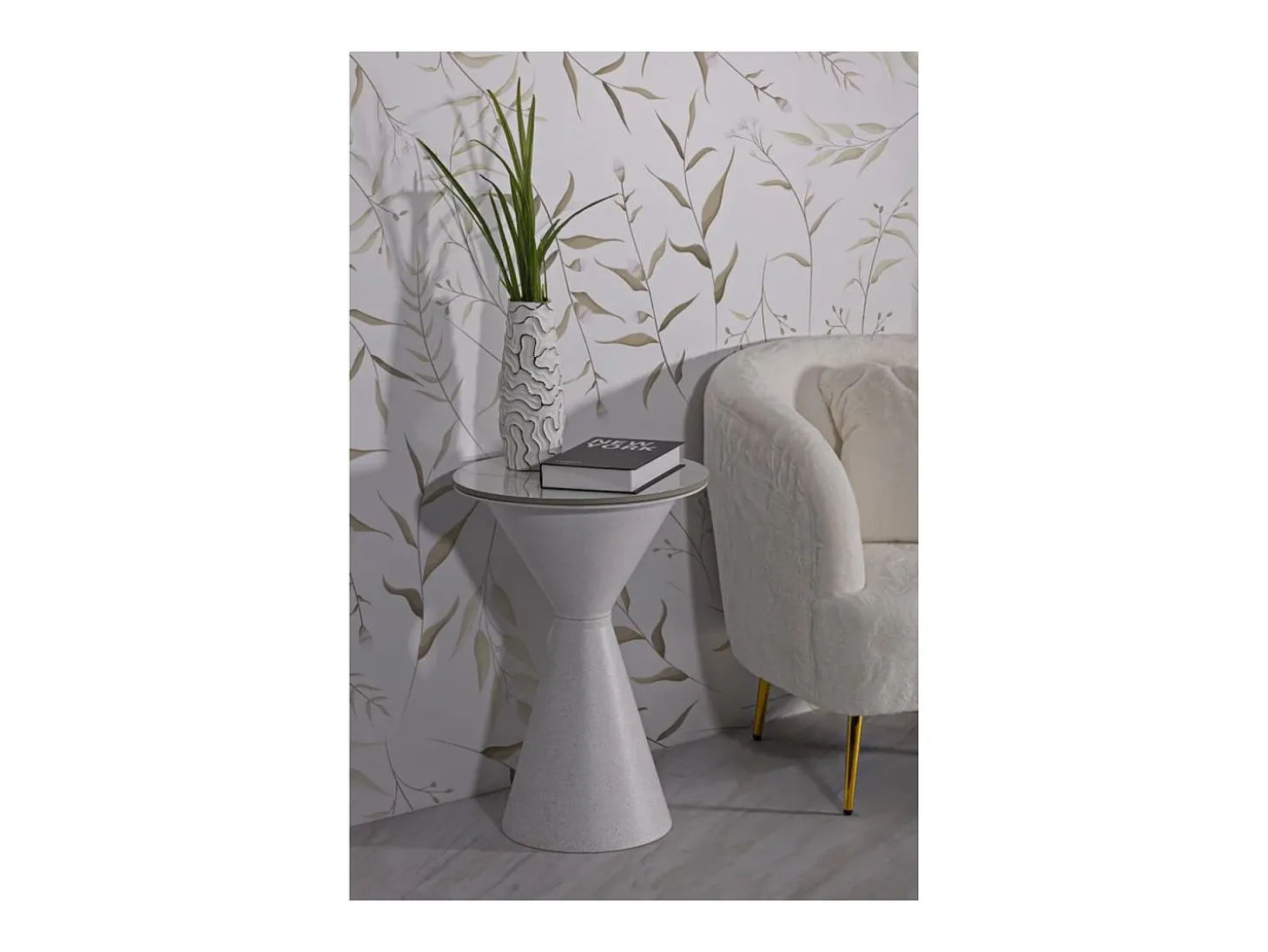 Mesa de Centro VKH527, Blanco, 44x44x63 cm, Kendra Home