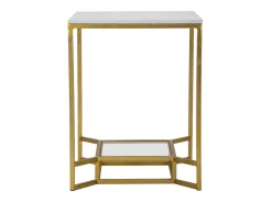 Mesa de Centro VKH536, Oro, 47x47x60 cm, Kendra Home