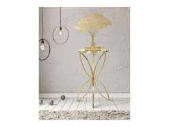 Mesa de Centro VKH569, Oro, 35x35x60 cm, Kendra Home