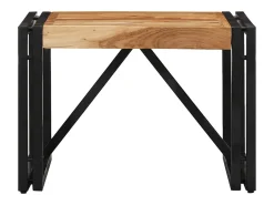 Mesa de centro 50x50x35 cm madera maciza acacia