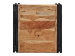 Mesa de centro 50x50x35 cm madera maciza acacia