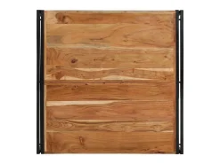 Mesa de centro 100x100x35 cm madera maciza acacia