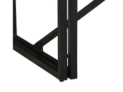 Mesa de centro 80x40x35 cm madera maciza de mango rugosa