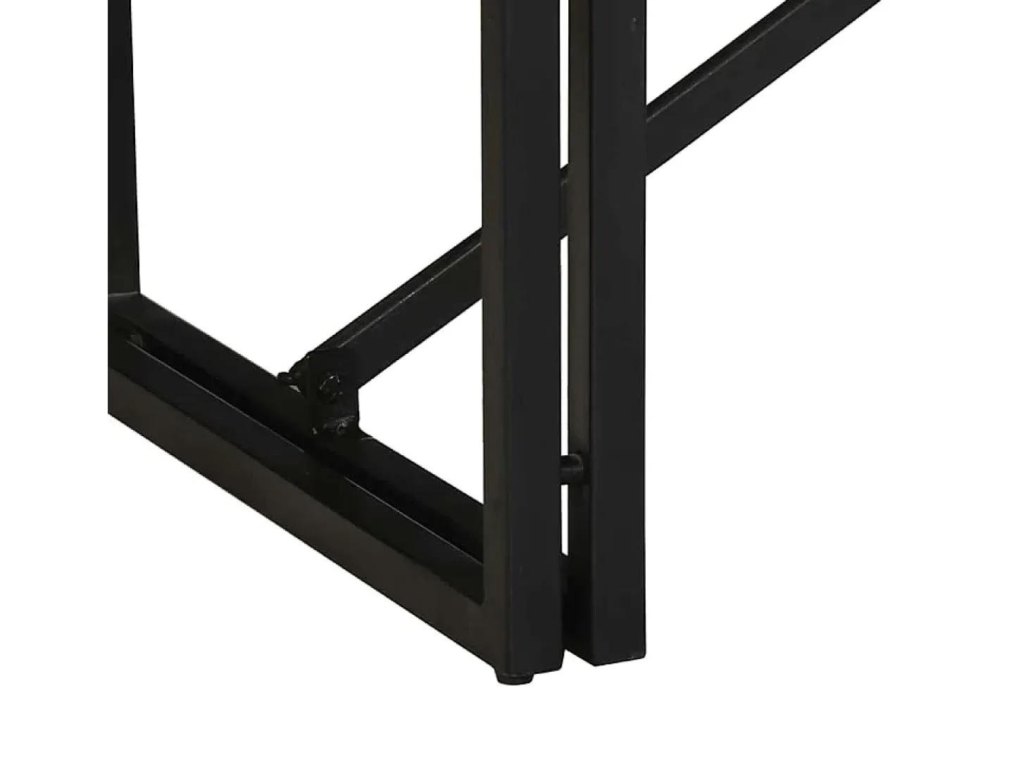 Mesa de centro 80x40x35 cm madera maciza de mango rugosa