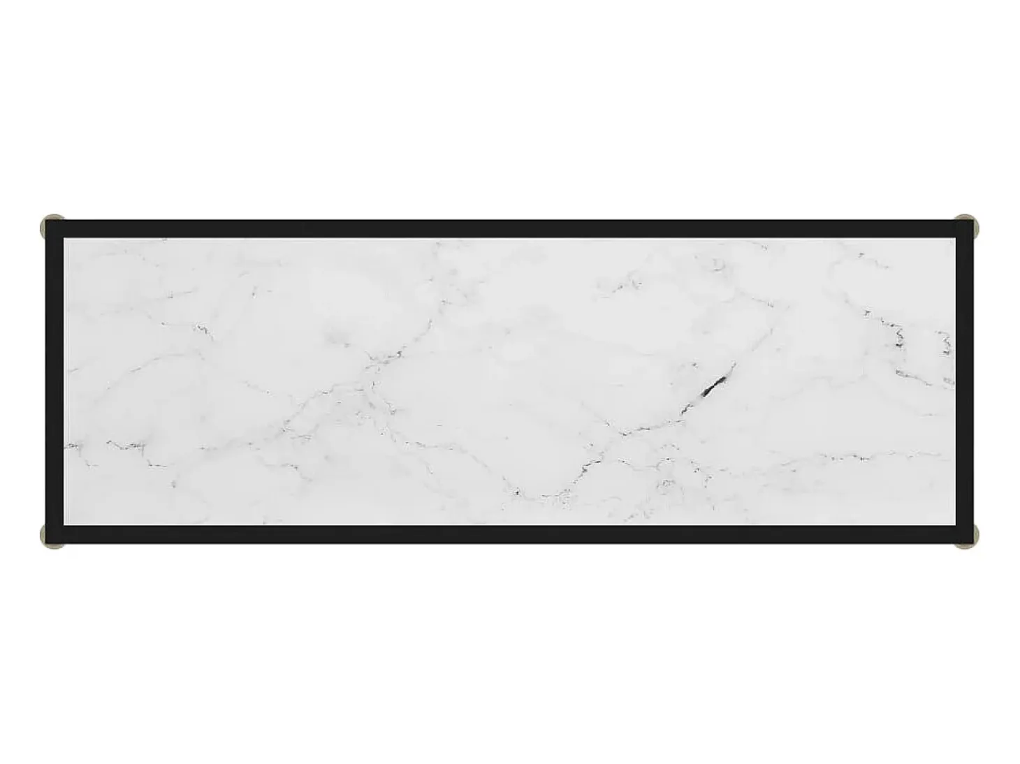 Mesa de consola blanco vidrio templado 100x35x75 cm