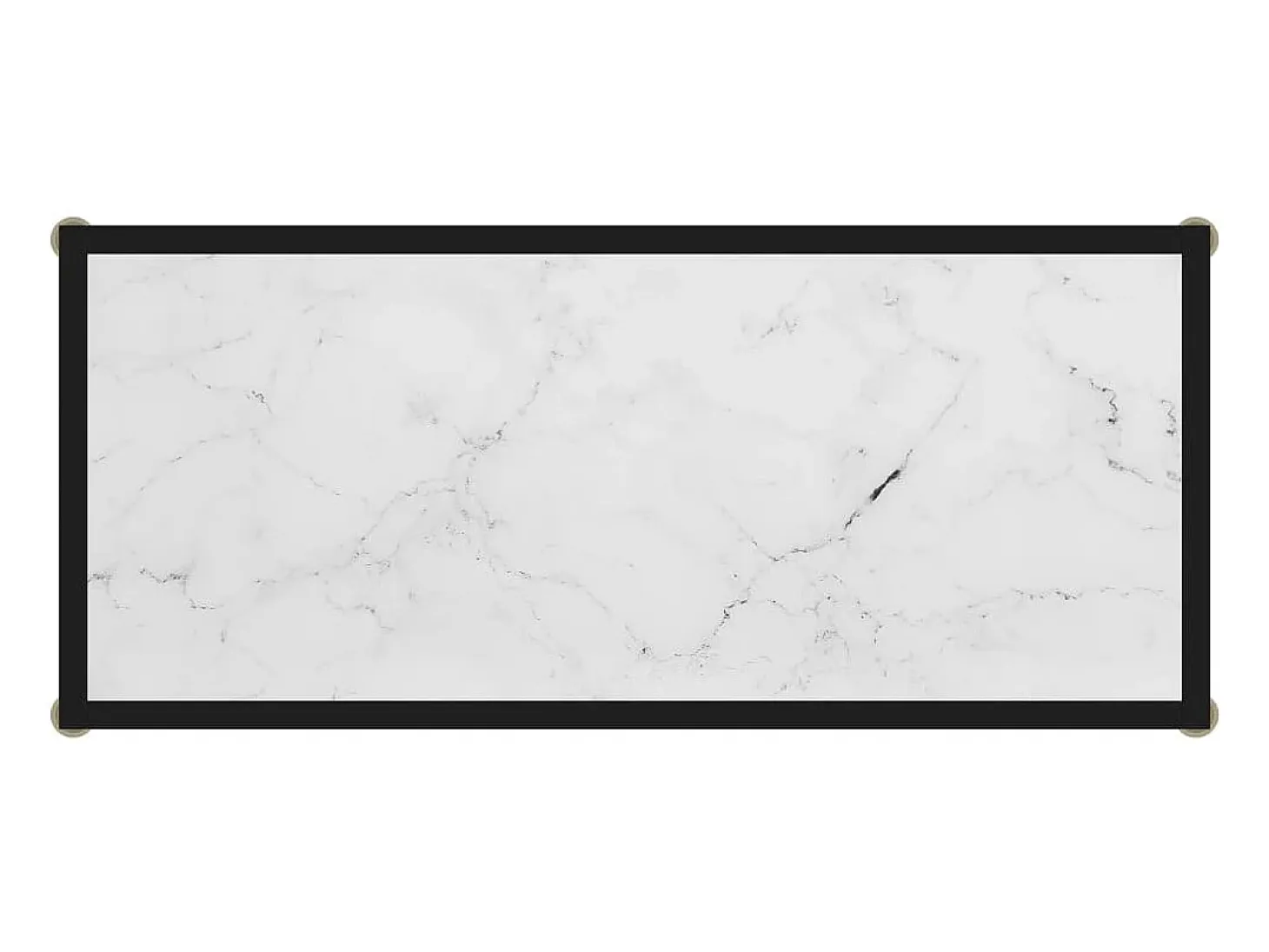 Mesa de consola blanco vidrio templado 80x35x75 cm