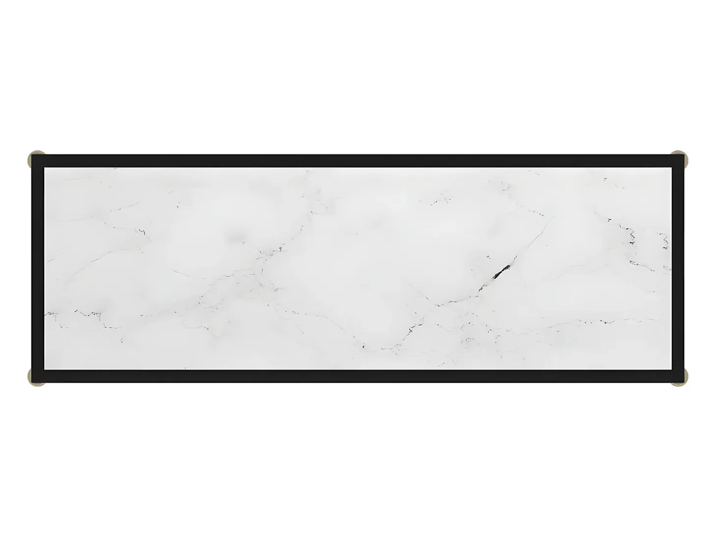 Mesa de consola blanco vidrio templado 100x35x75 cm ES234348