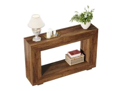 Mesa de Consola de Entrada, 120 x 30 x 83,5 cm, Mesa Auxiliar, Marrón Rústico