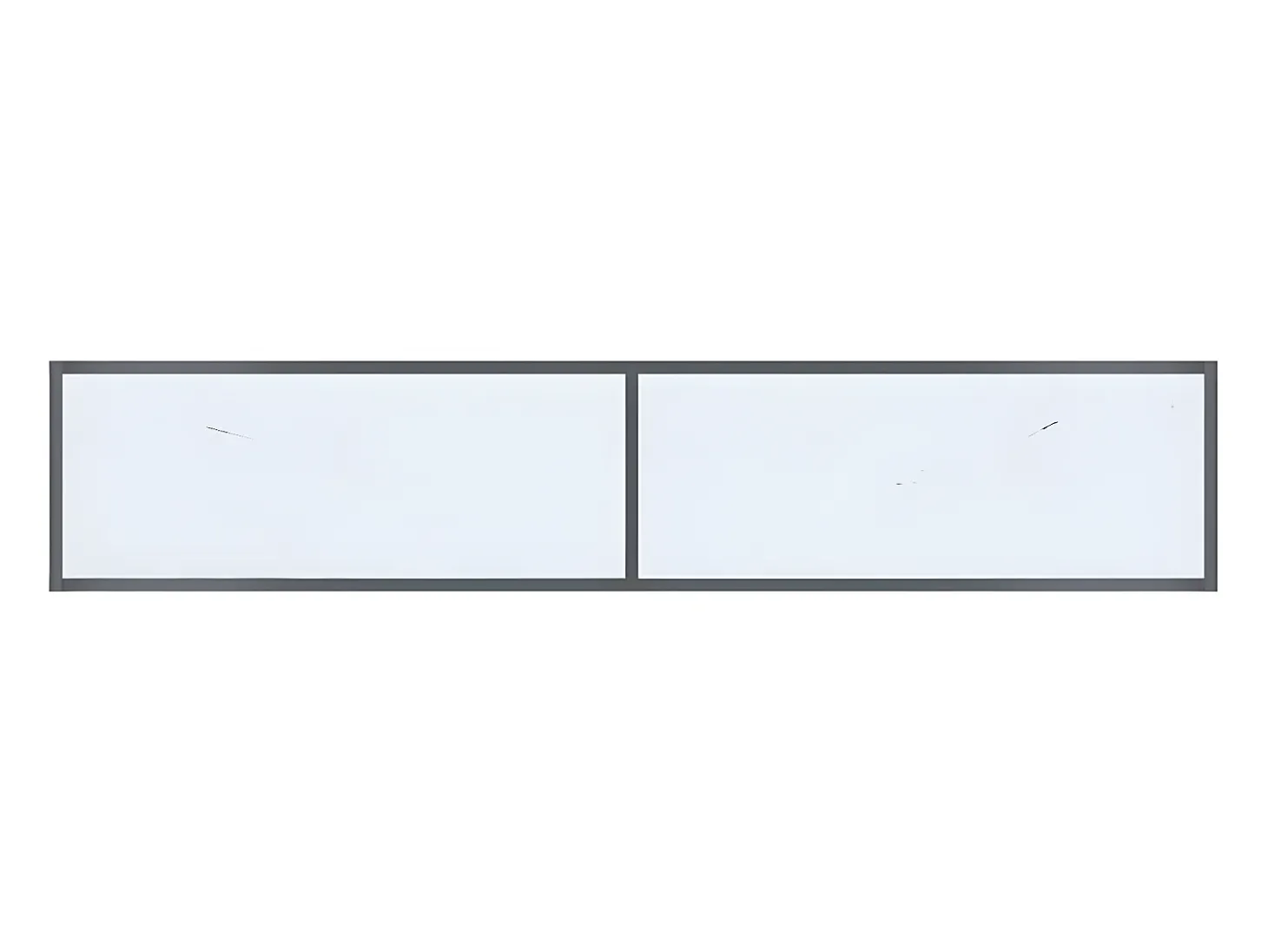 Mesa de consola vidrio templado blanco 180x35x75,5 cm ES740752