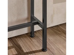 Mesa de Entrada Recibidor Mesa de Consola MDF y Hierro 120 x 80 x 20 cm FSB19-XL-N SoBuy ES