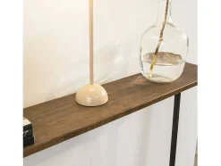 Mesa de Entrada Recibidor Mesa de Consola MDF y Hierro 120 x 80 x 20 cm FSB19-XL-N SoBuy ES