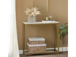 Mesa de Entrada Recibidor Mesa de Consola 80 x 75 x 30 cm con Forma Rectangular FSB29-G SoBuy ES