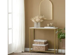 Mesa de Entrada Recibidor Mesa de Consola 80 x 75 x 30 cm con Forma Rectangular FSB29-G SoBuy ES