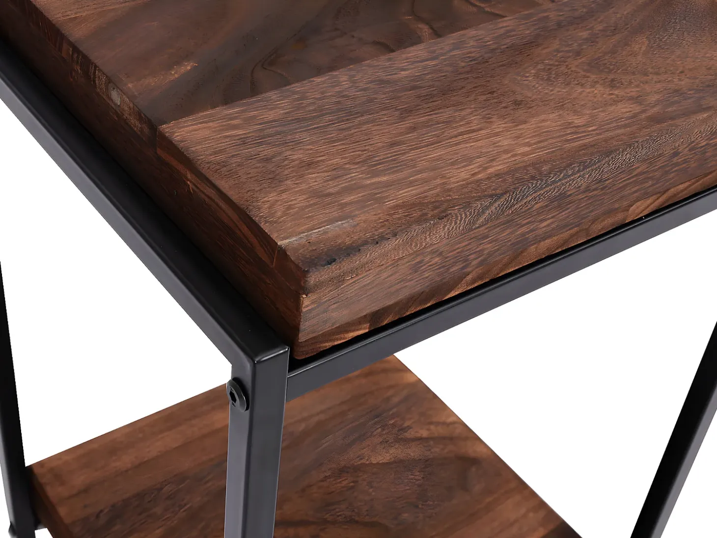 Mesa de flores MCW-K71, marrón oscuro, 101cm