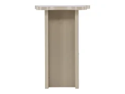 Mesa de rincón Molde beige.