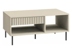 Mesa de salón rectangular - 100 cm - Beige - CALETTO