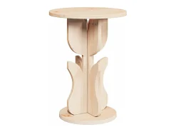 Mesa lateral Natural 39.5 x 39.5 x 53.5 cm