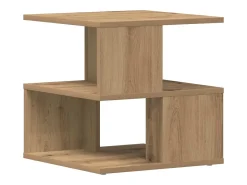 Mesa lateral Roble artisan 40 x 40 x 40 cm Madera contrachapada