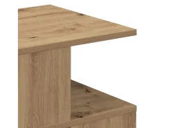 Mesa lateral Roble artisan 40 x 40 x 40 cm Madera contrachapada