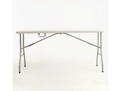 Mesa plegable rectangular Utika blanca 122x60 cm