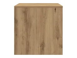 Mesas apilables 3 pzas madera contrachapada color roble artisan