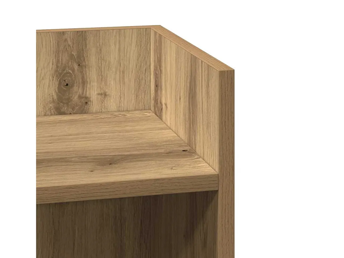 Mesas auxiliares 2 uds con estante artesanal roble 25,5x27x60cm