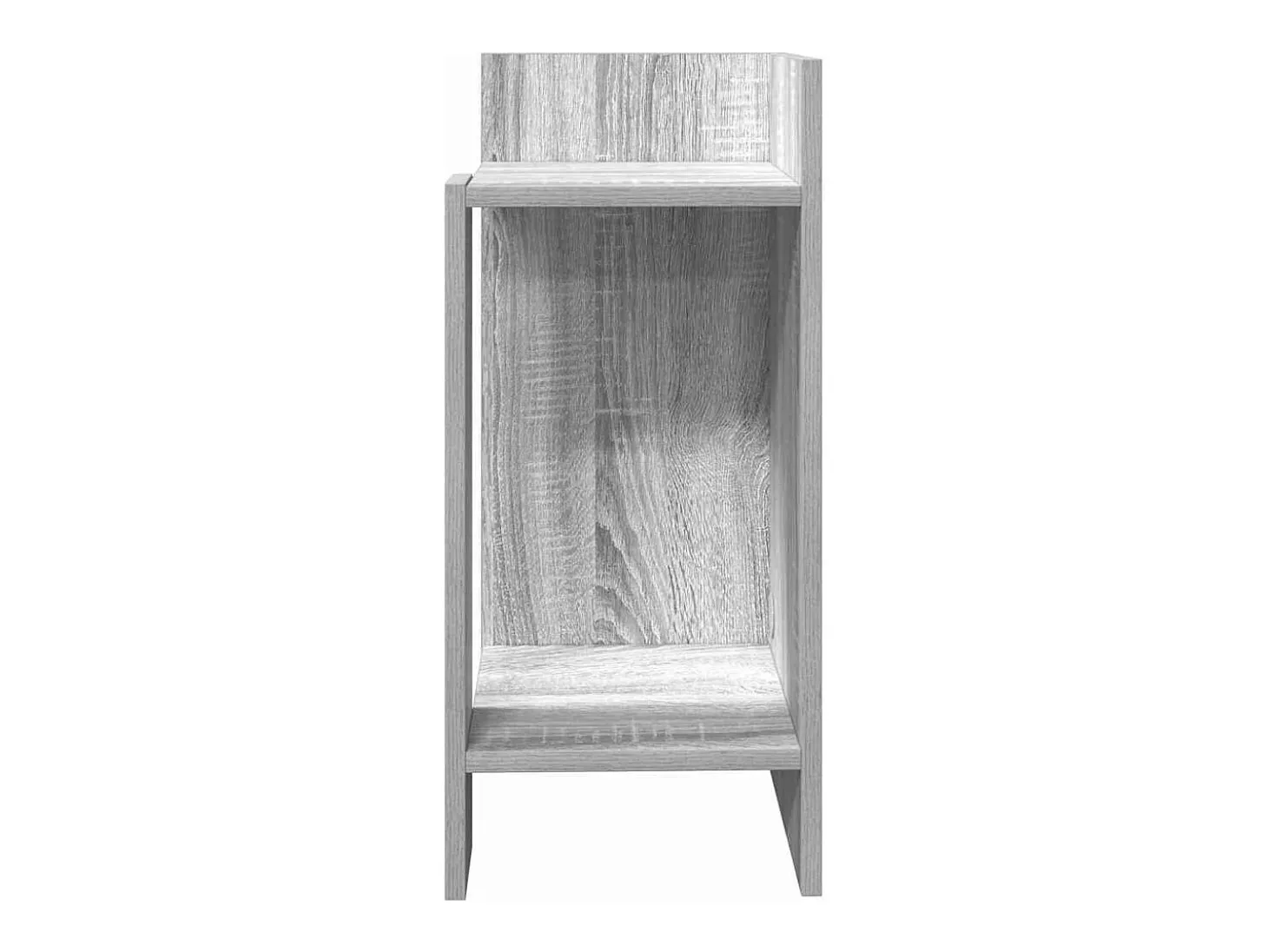 Mesas auxiliares 2 uds con estante gris sonoma 25,5x27x60 cm