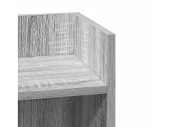 Mesas auxiliares 2 uds con estante gris sonoma 25,5x27x60 cm