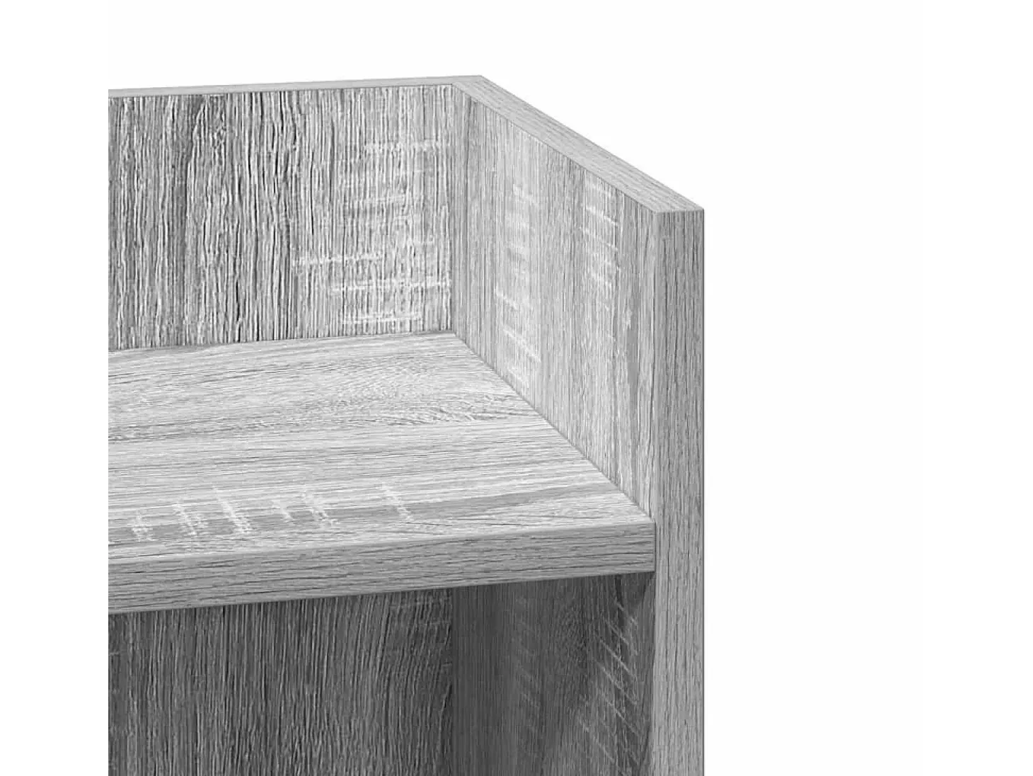 Mesas auxiliares 2 uds con estante gris sonoma 25,5x27x60 cm
