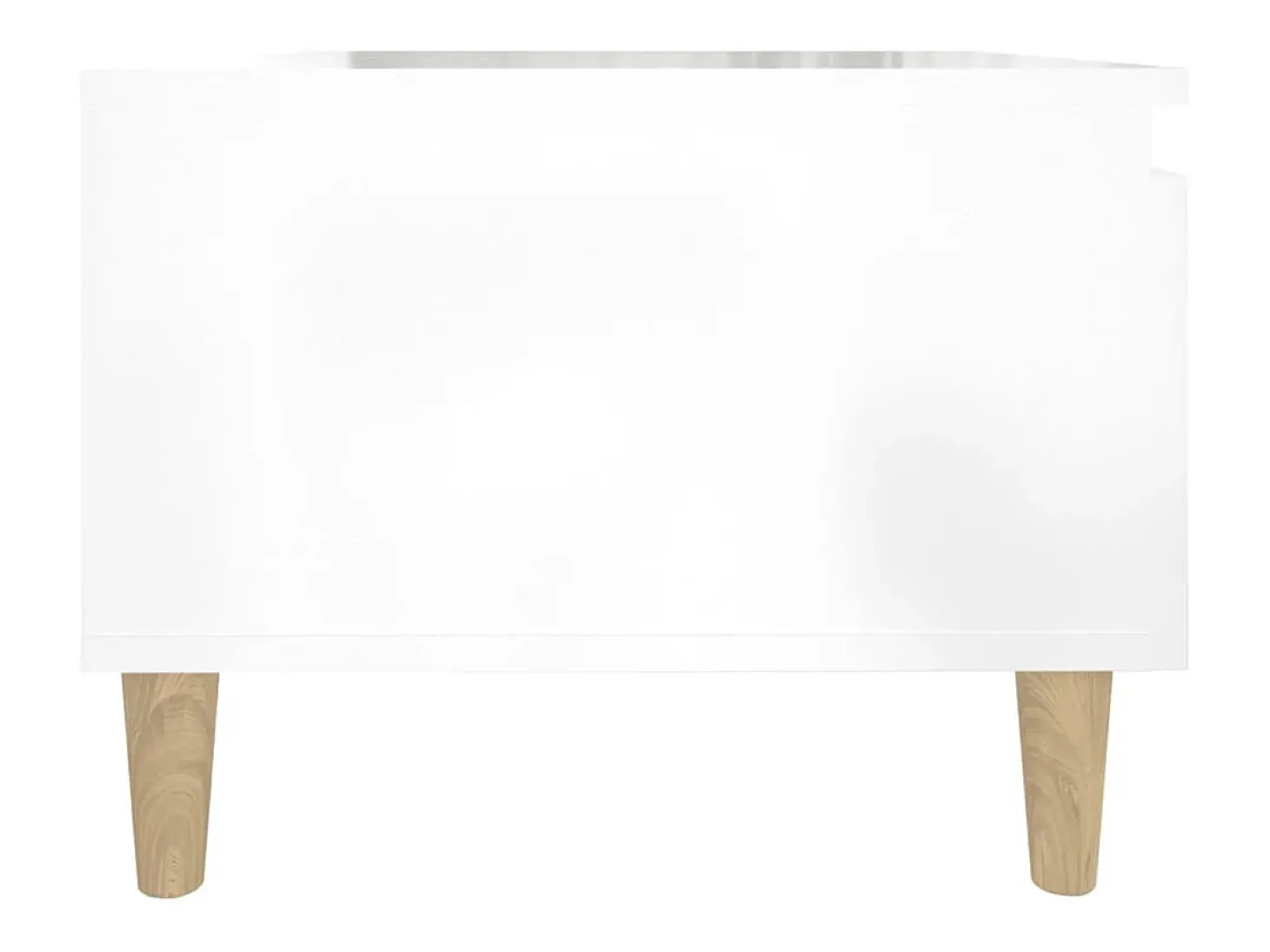 Mesas auxiliares 2 uds contrachapada blanco brillo 50x46x35 cm