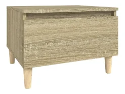Mesas auxiliares 2 uds madera roble Sonoma 50x46x35 cm