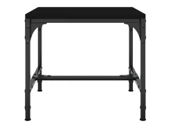 Mesas auxiliares 2 uds madera contrachapada negro 40x40x35 cm