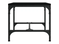 Mesas auxiliares 2 uds madera contrachapada negro 40x40x35 cm