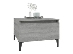 Mesas auxiliares 2 unidades contrachapada gris Sonoma 50x46x35 cm