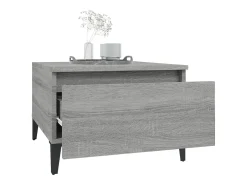 Mesas auxiliares 2 unidades contrachapada gris Sonoma 50x46x35 cm
