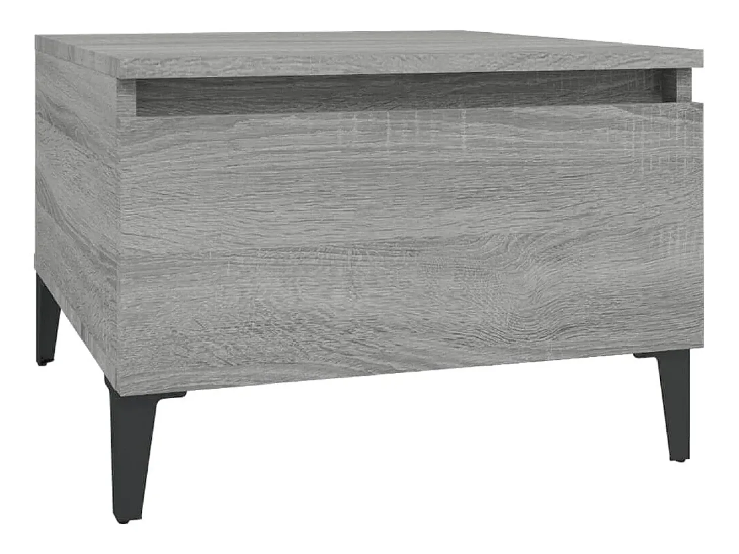 Mesas auxiliares 2 unidades contrachapada gris Sonoma 50x46x35 cm