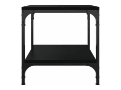 Mesas auxiliares 2 unidades madera contrachapada negro 40x40x40 cm