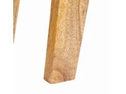 Mesas auxiliares 40 x 32 x 46 cm madera maciza de mango