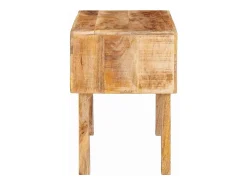 Mesas auxiliares 40 x 32 x 46 cm madera maciza de mango