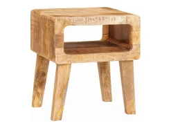 Mesas auxiliares 40 x 32 x 46 cm madera maciza de mango