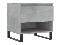 Mesas centro 2 uds madera ingeniería gris hormigón 50x46x50 cm ES94125