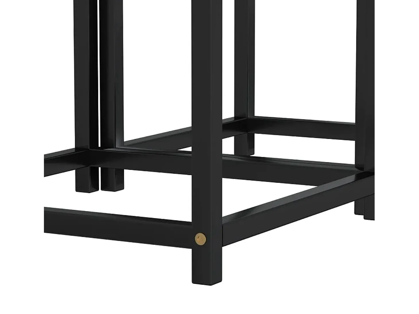 Mesas de centro 2 unidades MDF negro y amarillo
