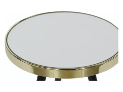 Mesita Auxiliar Acero Espejo 42,5X42,5X48 Dorado
