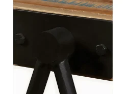 Mesita auxiliar de madera de teca reciclada