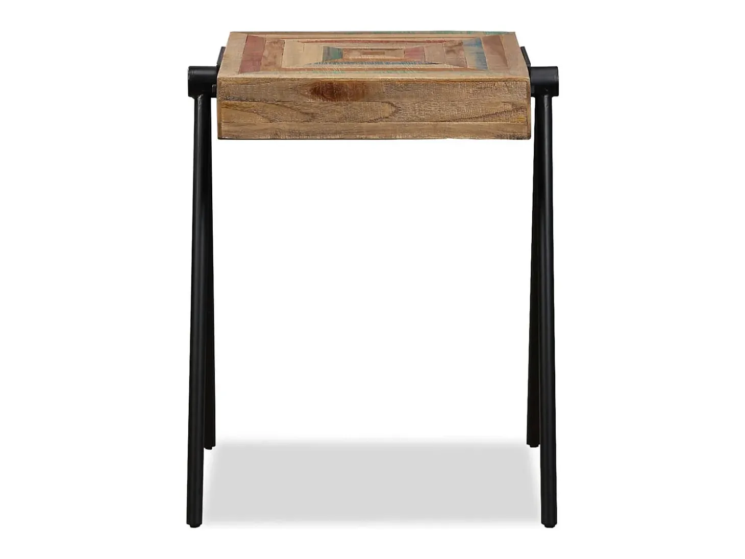 Mesita auxiliar de madera de teca reciclada